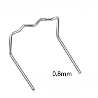 Set 100 cleme pentru pistol reparat plastic 0.8mm otel inoxidabil Cod: K18028-13