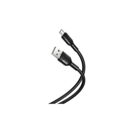 Cablu Micro USB 2m pentru incarcare rapida 2.1A, negru (XO-NB103B)