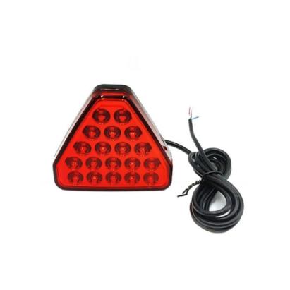 Lampă stop frână LED tip F1 12V, roșie, 20 LED-uri, carcasă neagră (1119109/A01-R)