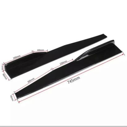 Set prelungiri praguri laterale tuning, 74,5 cm, negru lucios (OEM PRG1011-745)