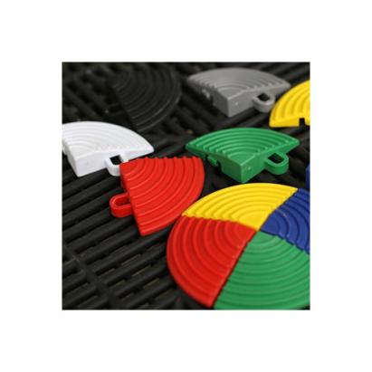 Colț pentru pardoseală modulară roșu 6x6x1,8 cm din PP, PM10025