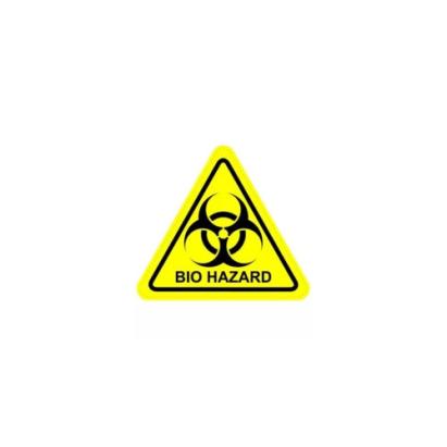 Abtibild reflectorizant Biohazard 6,5x5,7 cm, autocolant avertizare (LT-03)