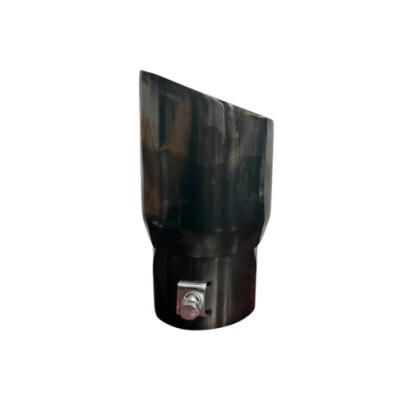 Ornament toba auto negru 76/63 mm, metal vopsit electrostatic, cod L84