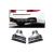 Set ornamente tobă argintii din inox 304, compatibile BMW Seria 5 G30 (2 buc.)