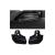 Set ornamente toba negru compatibil BMW Seria 5 G30, inox 304, D047BL