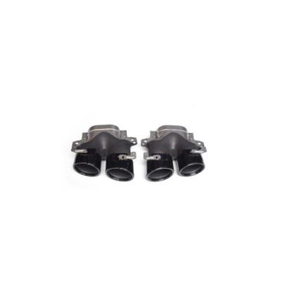 Set ornamente tobă negre inox 304 pentru Mercedes Clasa E W213 AMG (stânga/dreapta)