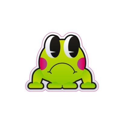 Abțibild decorativ Broască din autocolant ORACAL, 7x8 cm (TAG 063/T2)