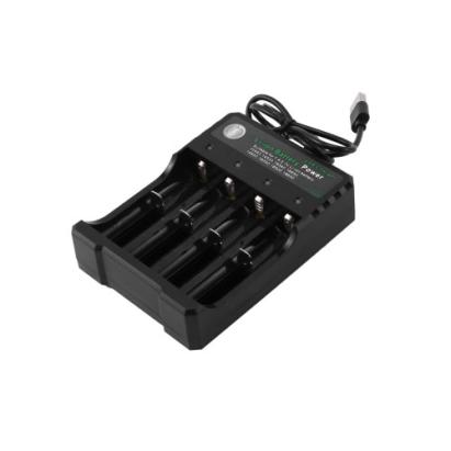 Încărcător USB pentru 4 acumulatori Li-Ion 18650, 4 sloturi, 4.2V (BH-042100-04U)