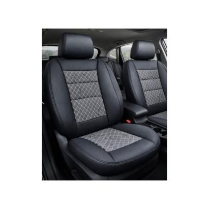 Set huse scaune auto universale premium, negru, cu bancheta spate fractionata