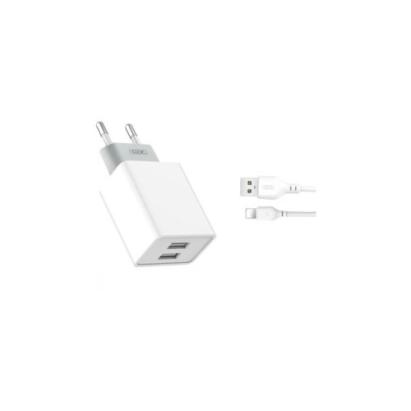 Încărcător de rețea USB QC 3.0 18W cu cablu Lightning compatibil iPhone