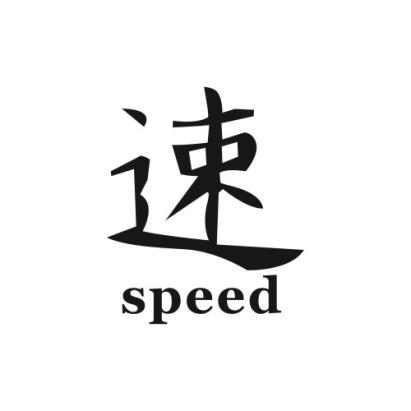 Abtibild auto Speed negru, autocolant decorativ pentru exterior/interior, DZ-22