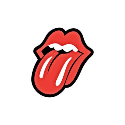 Abtibild auto Rolling Stones decorativ, rezistent UV/apa, pentru exterior si interior (11×13,5 cm)