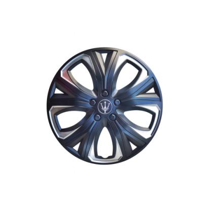 Set 4 capace roti Evo 15 inch, negru-argintiu, pentru jante din otel