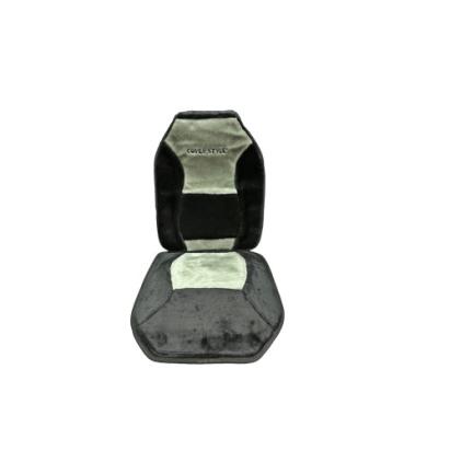 Set 2 huse scaune auto față pufoase, universale, Negru-Gri/Negru-Albastru