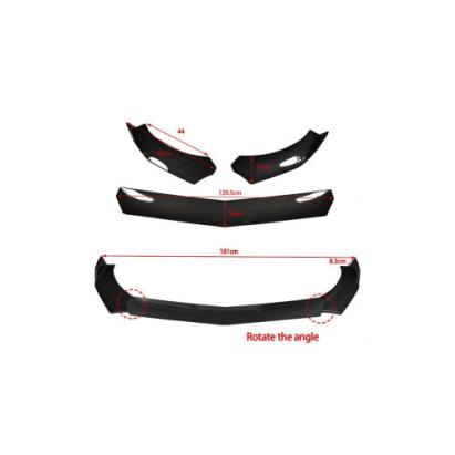 Prelungire bară față universală din ABS, spoiler negru lucios 181 cm (UNIV-014D)