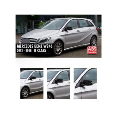 Set capace oglinzi tip Batman, negru lucios, pentru Mercedes Clasa B W246 (2011+)