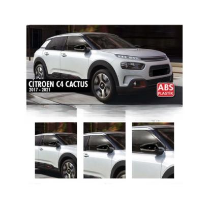 Capace oglinzi tip Batman negru lucios pentru Citroen C4 Cactus 2017-2021, set 2 buc