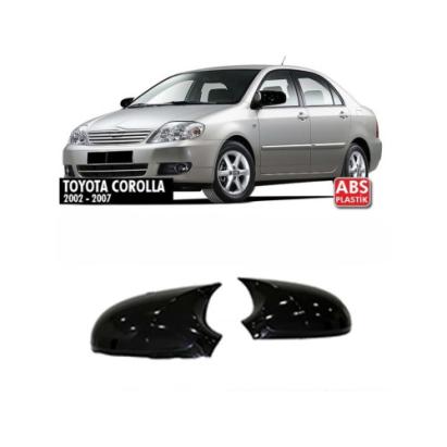 Capace oglindă tip Batman, negru lucios, Toyota Corolla E120 2002–2006 (fără semnalizare)
