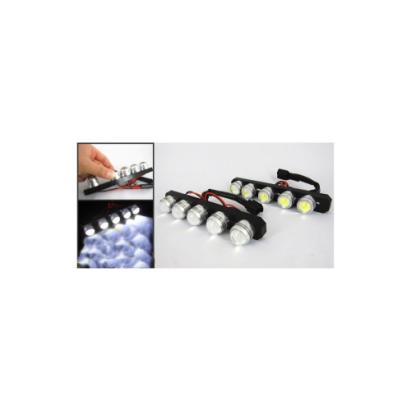 Lumini de zi LED DRL COB 12V, lumina alba rece, set 2 buc (YL-118)