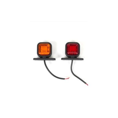 Lampă gabarit auto pătrată LED tip neon 12–24V, montaj lateral (Cod 202204)