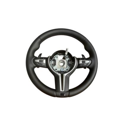 Volan sport piele  compatibil cu modelele BMW Seria 1 E87 Seria 3 E90, E91, E92,E93 X1 E84 X5 E70,E53 X6  E71 Z4 E89   Cod: OCH-12