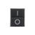Buton basculant ON/OFF negru cu 2 pini, cod TLB243 pentru conexiuni electrice