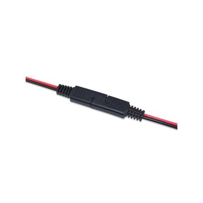 Mufă mamă-tată cu fir, 2 pini roșu/negru, pentru conexiuni 12V/24V TL-A213