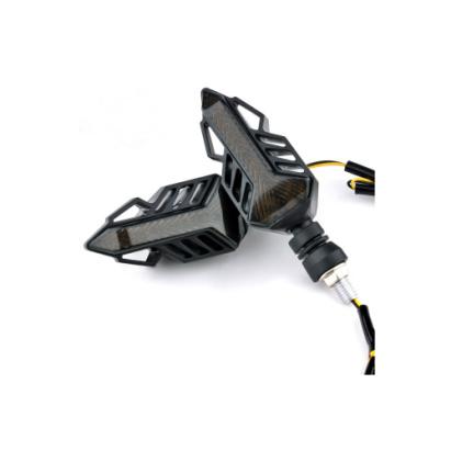 Set semnalizari moto LED albe 12V, 2 bucati, model universal FS-1215