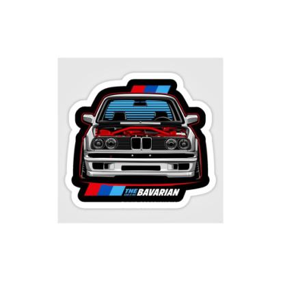 Abtibild auto decorativ Bavarian, pentru exterior și interior, 11 x 12 cm (XL-13)