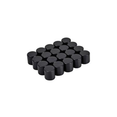 Set capace prezoane negre din silicon, 21 mm (hexagon) – 20 buc, Cod A02