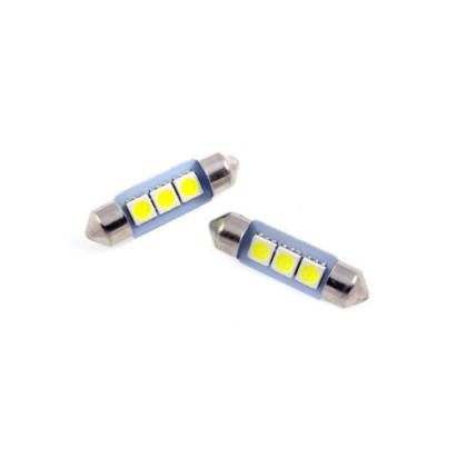 Bec sofit tip siguranta 31mm 3SMD 5050 12V  fara functie Canbus   100lumen   Lumina alba Cod: HH034