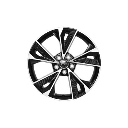 Set 4 jante aliaj PDW 19 inch 8.5J 5x112 ET38 pentru Audi, negru-polish