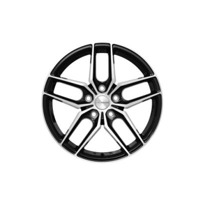 Set 4 jante aliaj PDW 21x10 5x112 ET42, negru/polish, CB 66.6 (B5334R99)