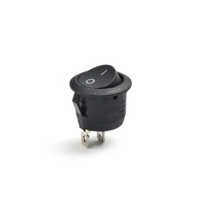 Buton comutator auto rocker rotund ON-OFF 12V/24V, 2 pini (602AB3)