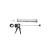 Pistol profesional aluminiu 380mm pentru silicon  Cod: DISPT70