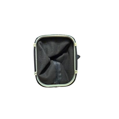 Manson schimbator viteze BMW din piele ecologica neagra, cusatura neagra (SC-69)