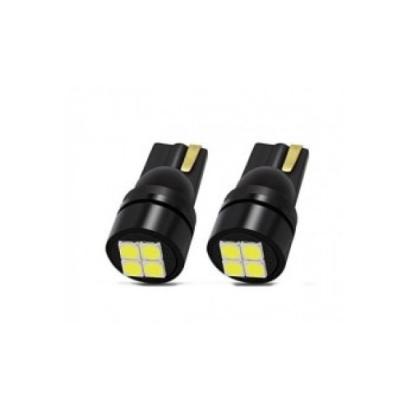 Bec LED T10 4LED 3030 4W 12V CANBUS, lumina alba 380 lm Cod: JSUN17