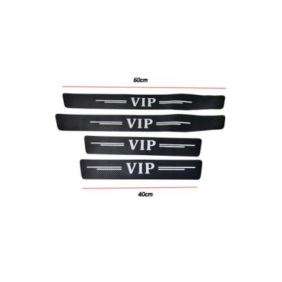 Set protecție praguri auto din carbon 5D PET, 4 bucăți (2x60 cm + 2x40 cm)