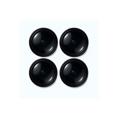 Set capace jante 69 mm negre din ABS, montaj prin presare (4 buc) LGG-012