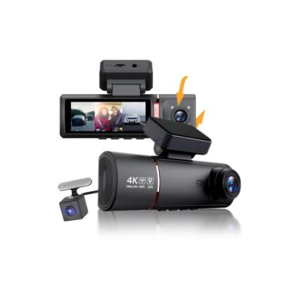 Sistem DVR auto cu 2 camere: față 4K și spate 1080p, WiFi, ecran IPS 3,16"