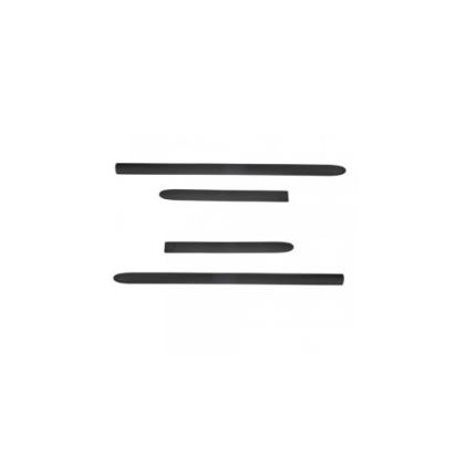 Set 4 bandouri de protecție uși pentru Dacia Duster II 2018+ (4 uși), negru satinat