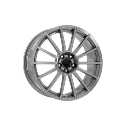 Set jante aliaj DY418 KM 18" 7.5J 5x108 ET40, Gri Titanium (Titanium Grey)