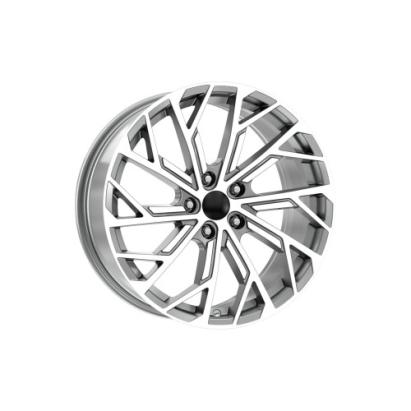 Set 4 jante aliaj DY819 KM 19x8.5 5x112 ET35, gri titanium diamond cut, pentru Audi