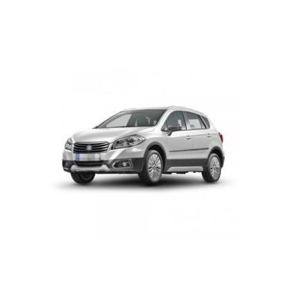 Set 4 bandouri protecție uși Suzuki SX4 S-Cross 2013+ (SUV), negru satinat, F-20