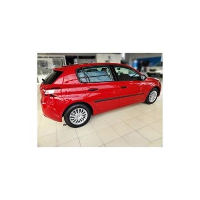 Set 4 bandouri protectie usi Peugeot 308 hatchback 2013+ negru satinat, F-20