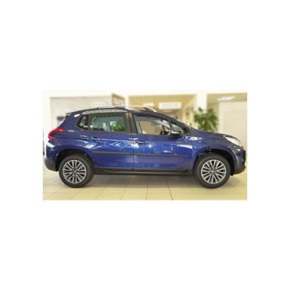 Set 4 bandouri protecție uși pentru Peugeot 2008 (2013–2019) SUV, negru satinat