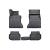 Set covorașe cauciuc tip tăviță pentru BMW Seria 5 F10 (2010–2013), negru