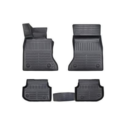 Set covorașe cauciuc tip tăviță pentru BMW Seria 5 F10 (2010–2013), negru