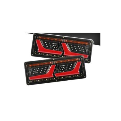 Set lampi spate LED 12-24V, 5 functii, semnal dinamic Neon Effect, 32x13 cm (ST0419)