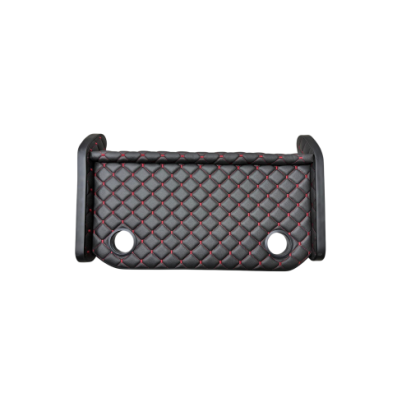 Masă de bord pentru Iveco 2024+ cu 2 suporturi pahare, piele eco negru/roșu